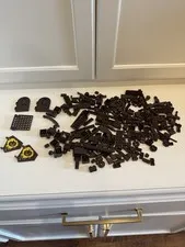 LEGO Bulk Lot Dark Brown Pieces & Parts w/ Doors 