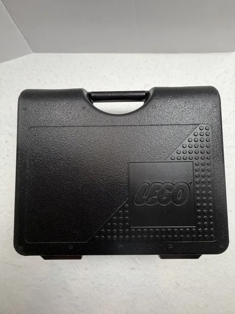 Lego Y2k Black Storage Carrying Case Plastic Latch Closure Box 1997 USA Made