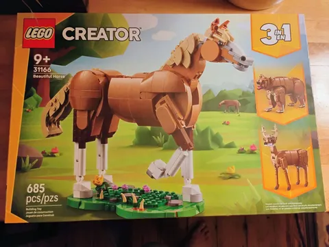 LEGO Creator 3-in-1 Beautiful Horse Set 31166 685pcs Building Kit Ages 9+