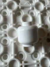 LEGO 3626 White Minifigure, Head (Plain)