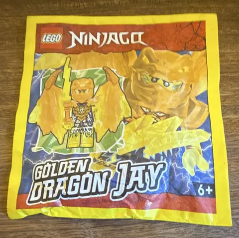 LEGO NINJAGO Golden Dragon Jay Minifigure Foil Pack 892302 2023 6+