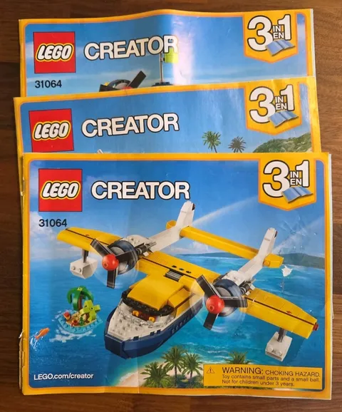 LEGO Creator Island Adventures 31064 Instructions Books Only - NO BRICKS
