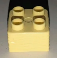 Lego Duplo Bright Light Yellow 2x2 Brick Hay Bale Profile Piece Part # 69716