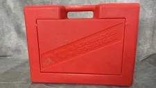 Vintage Large 16x12x5 TYCO Super Blocks Storage Case - Red