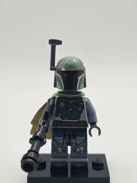 Lego Star Wars Boba Fett Minifigure - Head w/ Beard Stubble SW0396 9496 NEW -MB