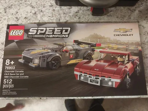 LEGO SPEED CHAMPIONS: Chevrolet Corvette C8.R Race Car and 1969 Chevrolet...