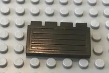LEGO Classic Black  2 x 4 Train Gate Hinged Part 2873