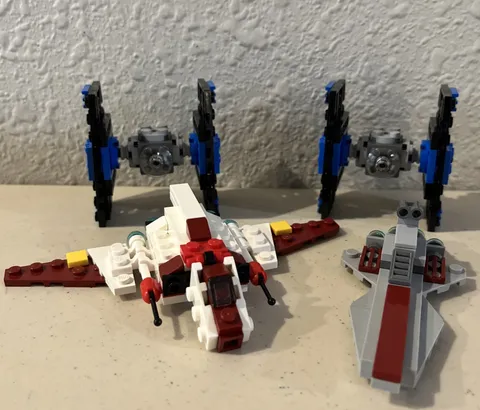 LEGO Star Wars Republic Attack Cruiser Shuttle 30053 30050 TIE Fighter 8028