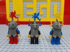 LEGO Castle Black Knight Minifigure 3-Piece Set Soldier Knight Armor