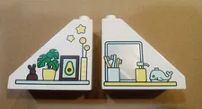 Lego Duplo  Triangular Bathroom & living room  Shelves