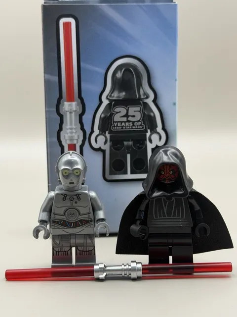 LEGO Star Wars Minifigure Darth Maul 25th Anniv LEGO Torso & U-3PO SW1330/SW0766