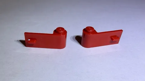 Lego Lot Of 2 Bright Red Doors Door 1x3 Car Left & Right New City