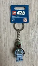 New LEGO Star Wars Minifig Minifigure Boba Fett Keychain 853116 Retired 2011