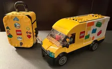 LEGO 40817 Yellow Travel Suitcase + 60500 City Van 100% Complete All Pieces