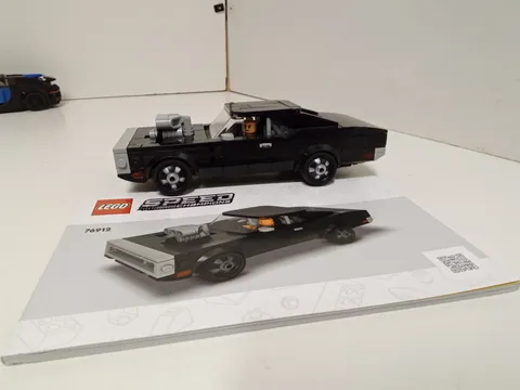 LEGO SPEED CHAMPIONS Dom's Fast & Furious 1970 Dodge Charger R/T 76912 Complete