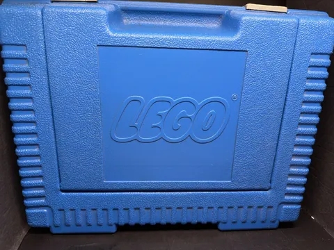 Vintage LEGO Blue Hard Plastic Storage Container 1984 Travel Carry Case USA