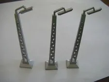 LEGO Vintage Three(3) Light Mast Mursten 1:87 HO Scale Street Lamps Post RARE