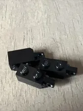 LEGO 30364 Black Hinge Brick 1 x 2 Locking with 1 Finger Vertical End 3 Pieces