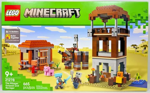 LEGO 21278 Minecraft The Pillager Outpost and Ravager New Sealed Fast Ship NISB