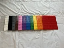 LEGO Multicolor Wedge Plates Lot - 12 Pieces Plastic Plates Assorted
