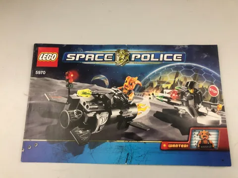 Lego Space Police 5970 Freeze Ray Frenzy Instruction Manual Good Condition