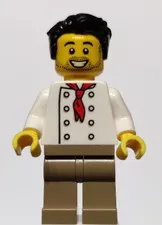 LEGO: Chef White Torso 8 Buttons (twn431)
