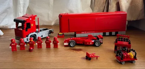 LEGO Racers Scuderia Ferrari Truck 8654 In 2005 Used Retired As Is P2