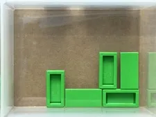 LEGO Parts - Bright Green Tile 1 x 2 - No 3069 - QTY 5