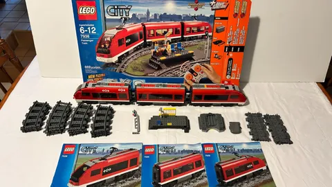 LEGO CITY Passenger Train 7938 Incomplete Set Tested and Works