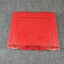Vintage Red LEGO Carry Case Storage Box with Assorted Building Blocks Bricks
