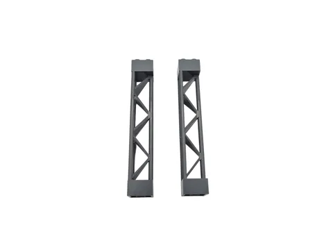2 Lego® 9V 12V TRAIN Railway Cargo Stilt Pillar Stanchion DBG DARK-GREY