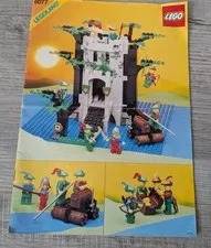 Vintage LEGO 6077 Instruction Manual Castle Forestmen's Crossing Booklet ONLY