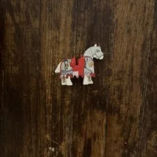 LEGO Castle / Kingdoms Minifigure White Horse + Lion Barding 2490pb08