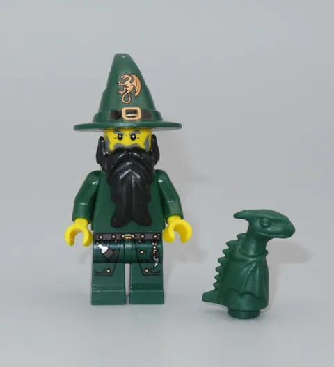 Lego Castle Wizard baby dragon Norbert minifigure 7955 Green