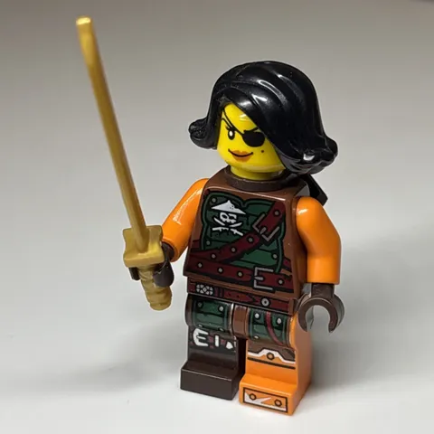 LEGO® Minifigure Cyren w/ Belt Scabbard 70602 70593 Skybound Ninjago
