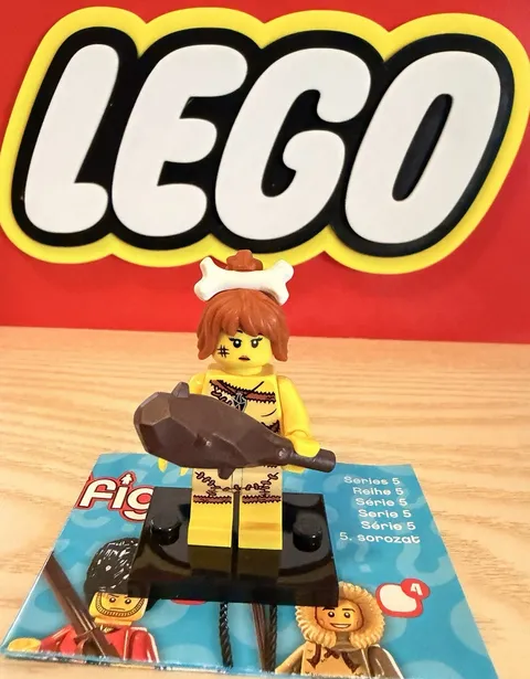 Lego CMF Series 5 Cave Woman Minifigure With Accessory
