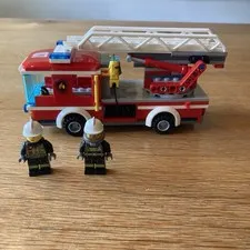 LEGO City Fire Ladder Truck 60107 Incomplete (Read Description)