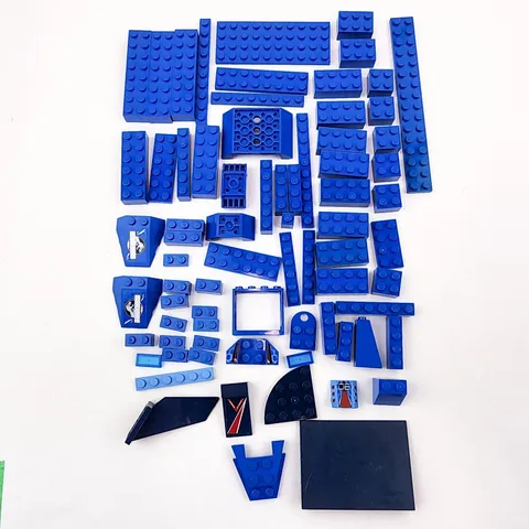 Lego Bricks Blue Lot of 72 pieces Replacement Parts with specialty pieces