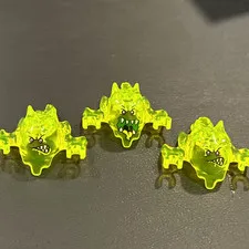 LEGO - Headgear - Monster - Ninjago Skreemer Trans-neon lot of 3