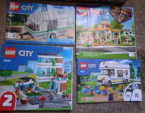 LEGO City Instruction Manual Booklet Lot of 4 Booklets Only, No Bricks