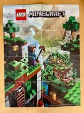 LEGO Minecraft Block Translator Poster Double-Sided 2014 21115 21116 Used