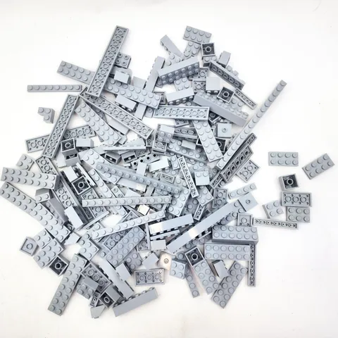 Lego Bricks Gray  Lot of 190 pieces Replacement Parts