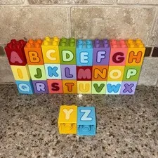 Lego Duplo Alphabet  Letters Blocks A-Z – Full Set of 26 Bricks #4115