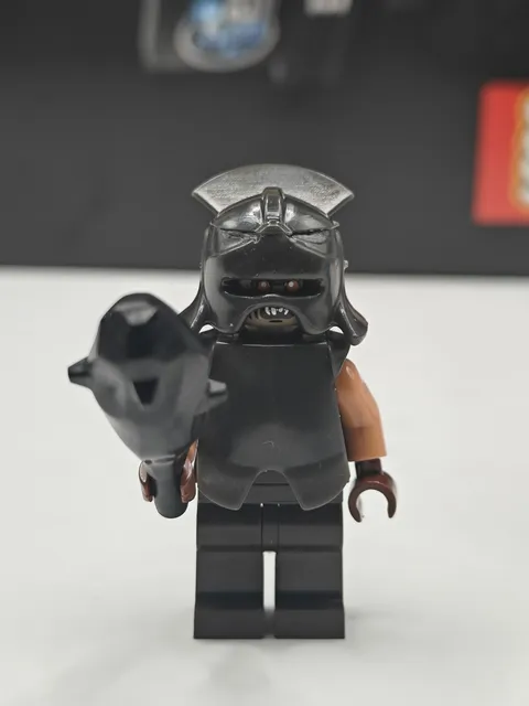 NEW LOTR Mordor Orc (with Helmet, Armor) Custom Lego Minifigure 79007 Black Gate