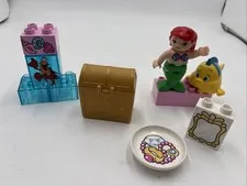 Lego Duplo Disney Little Mermaid Figures Ariel Flounder Lot