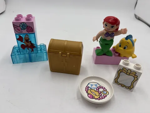 Lego Duplo Disney Little Mermaid Figures Ariel Flounder Lot