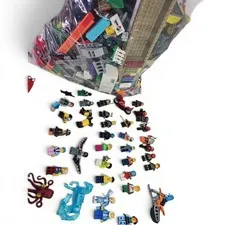 Lego Lot 9  Pounds lbs Random Mixed Pieces Bulk Clean