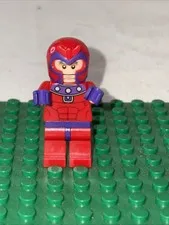 Lego Marvel Super Heroes Minifigure SH0031 SH031 SH31 Magneto Red Outfit