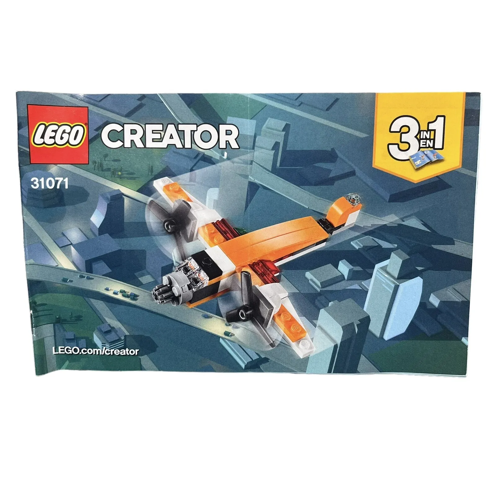 Lego Creator 31071 Plane Instruction MANUALS ONLY Build Play Create Design