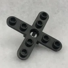 LEGO 2479 Black Propeller 4 Blade 5 Diameter W/ Rounded Ends & Open Hub (x1)